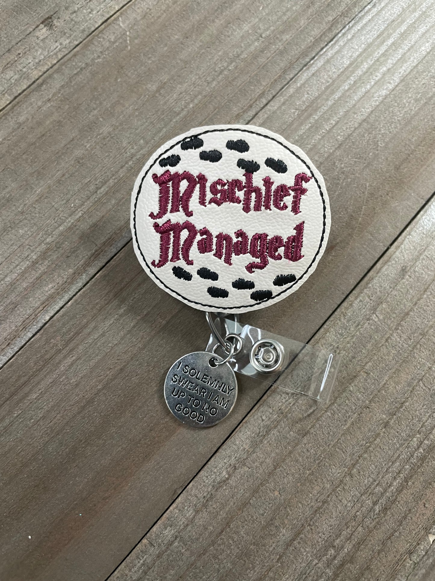 Marauder's Map Name Tag Retractable Badge Reel