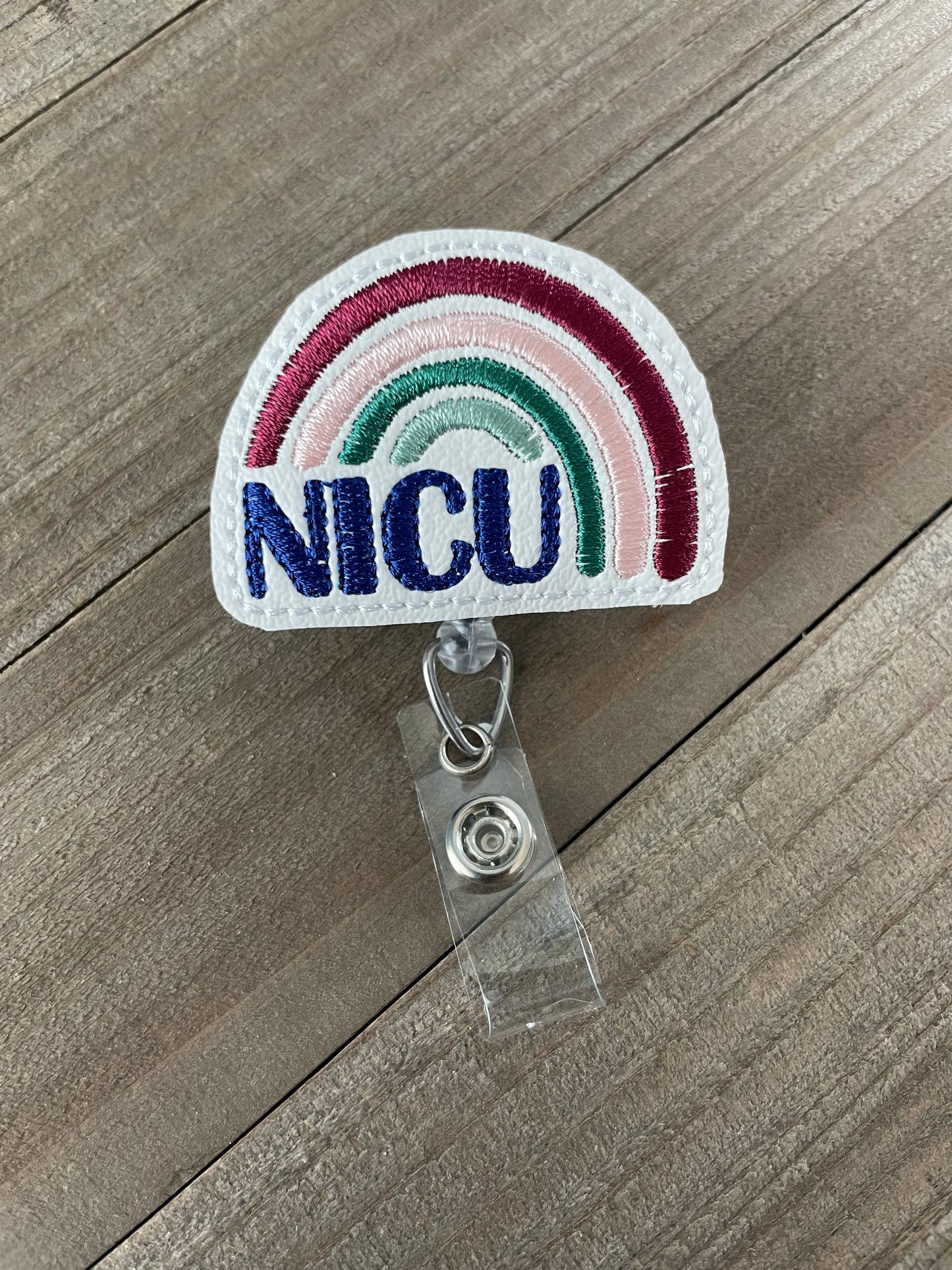 Rainbow, NICU, Labor & Delivery, PICU Retractable Badge Reel