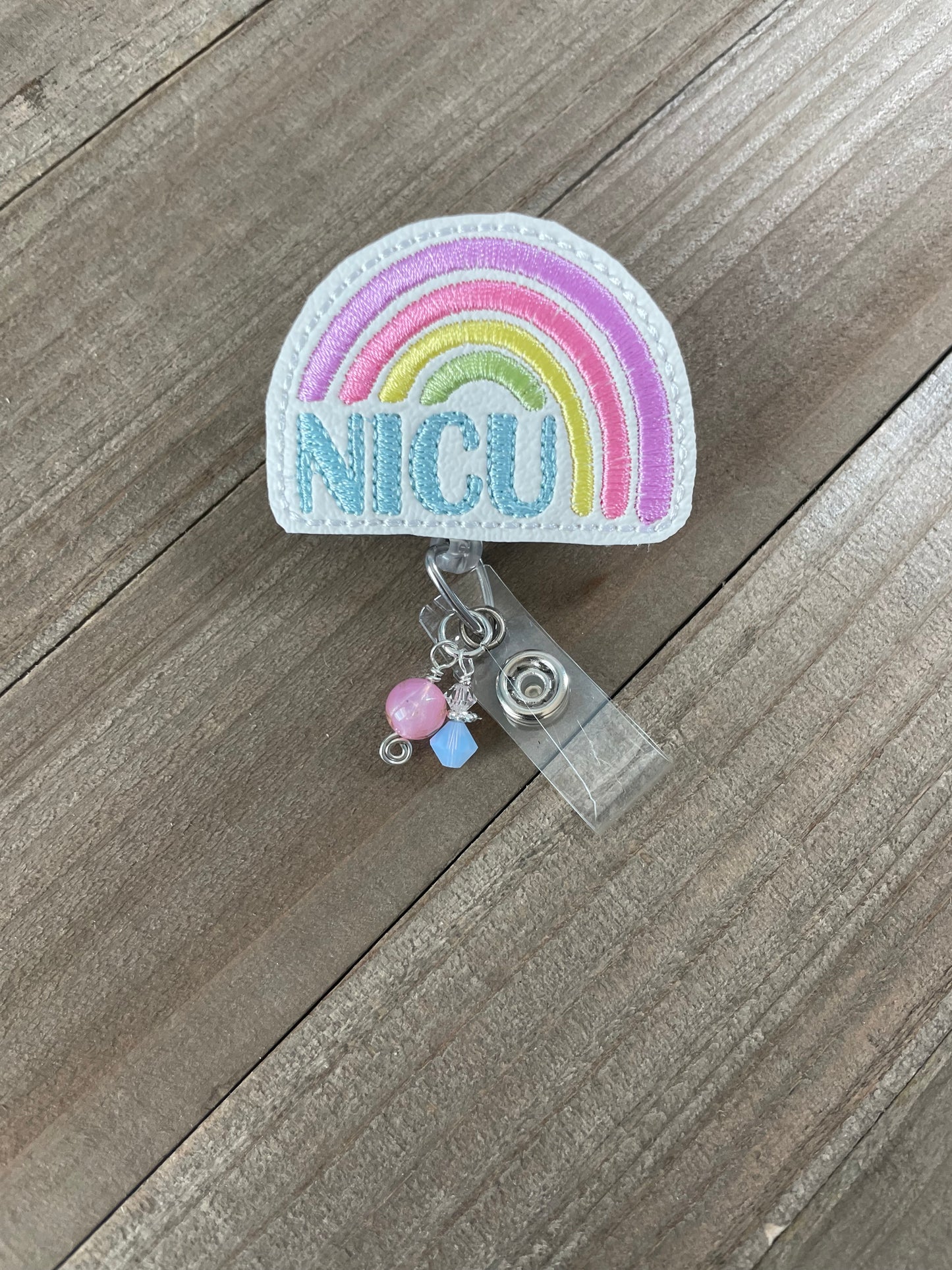 Rainbow, NICU, Labor & Delivery, PICU Retractable Badge Reel