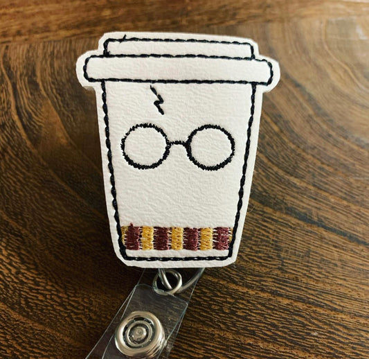 Harry Potter Latte Name Tag Retractable Badge Reel