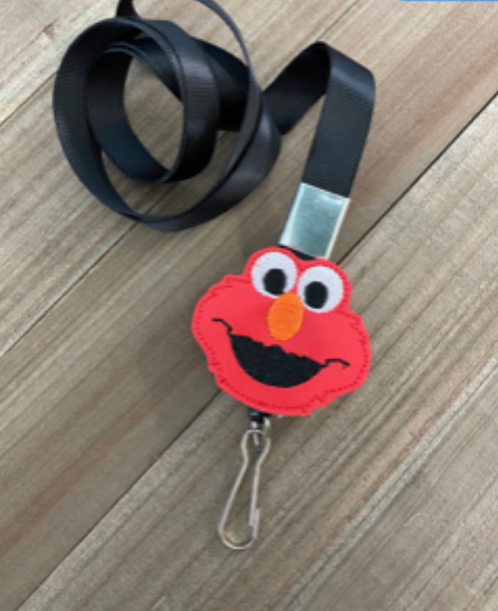 Elmo Sesame Street Morning Cartoon Character Retractable Badge Reel Name Tag