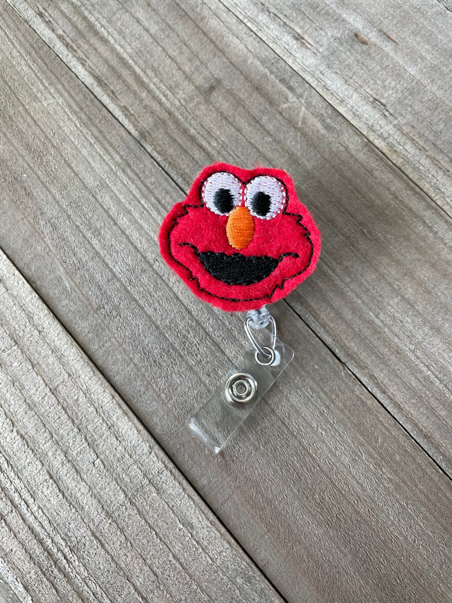 Elmo Sesame Street Morning Cartoon Character Retractable Badge Reel Name Tag