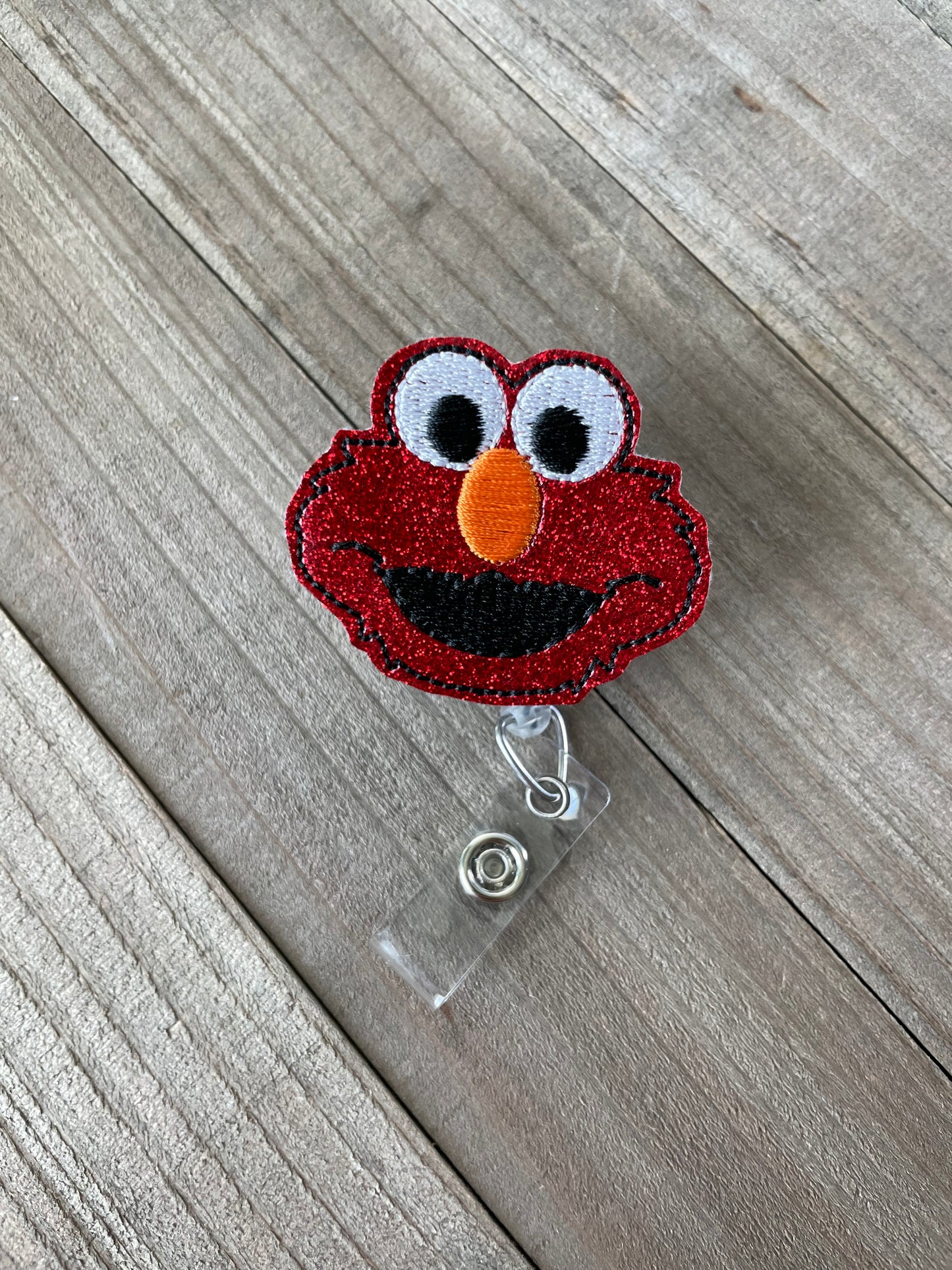 Elmo Sesame Street Morning Cartoon Character Retractable Badge Reel Name Tag