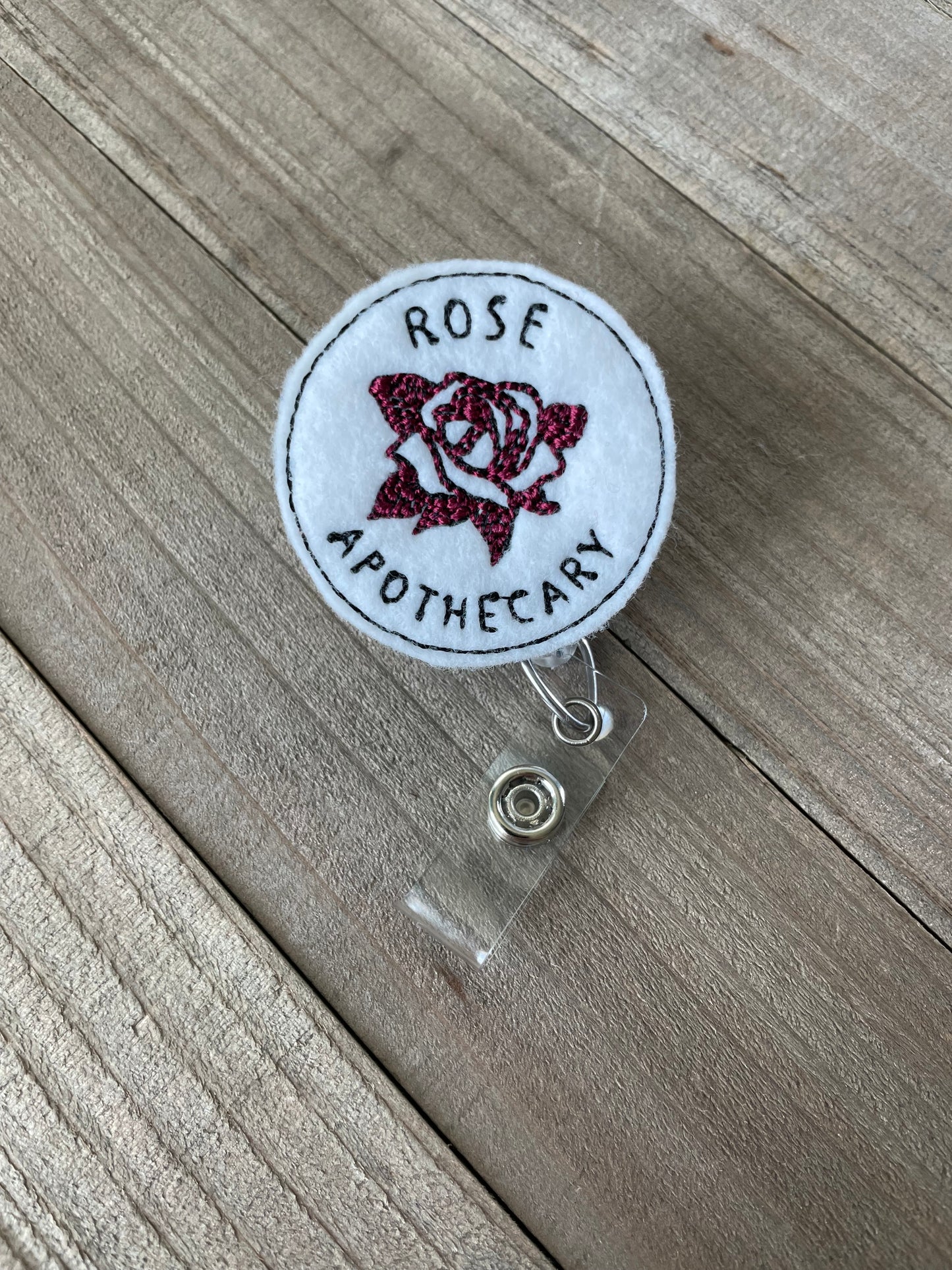 Rose Apothecary Schitt's Creek Retractable Badge Reel Name Tag