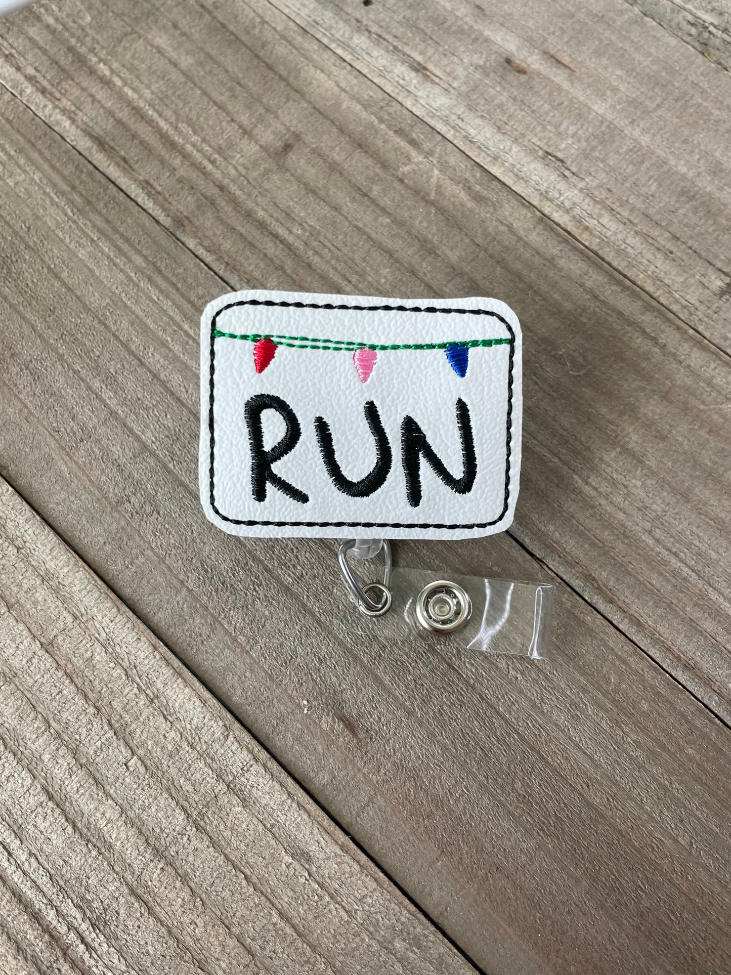 Stranger Things RUN Retractable Badge Reel Name Tag