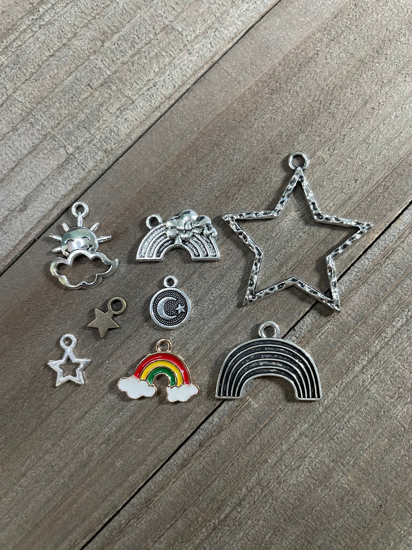 Stars & Rainbows Themed Charms