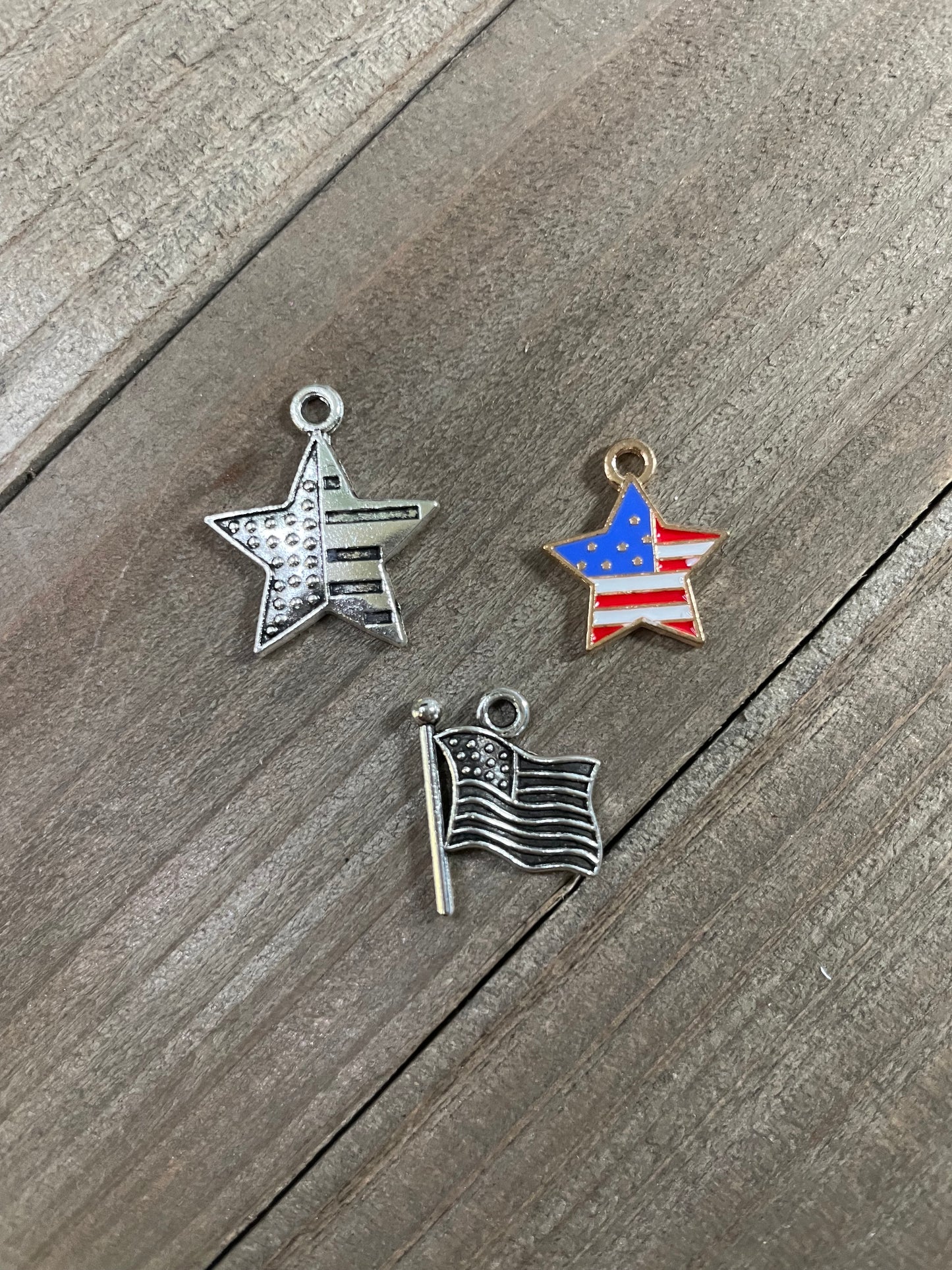 Stars & Stripes Themed Charms