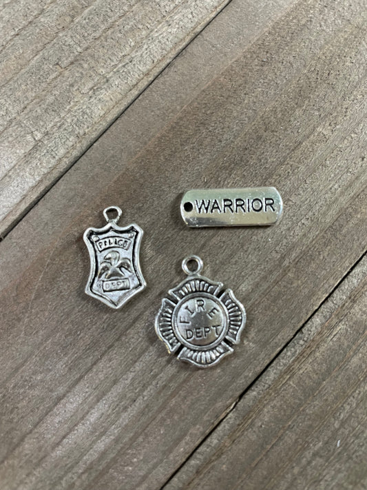 Police & Fire Themed Charms