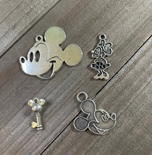 Mickey & Minnie Themed Charms