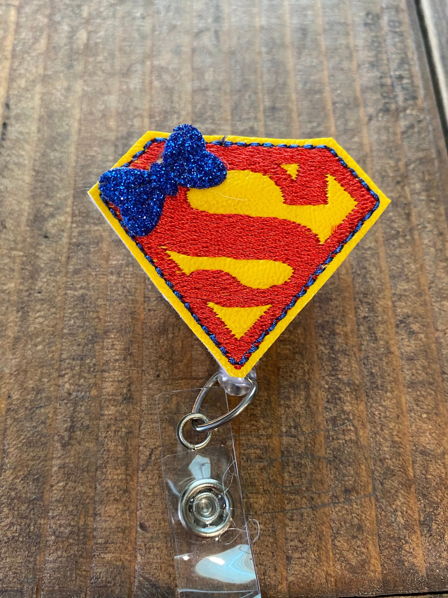 Superman Retractable Badge Reel