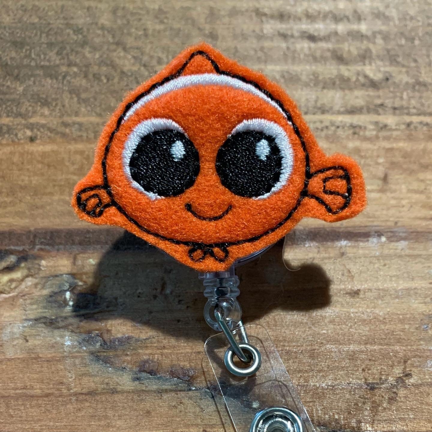 Baby Nemo Clown Fish Retractable Badge Reel