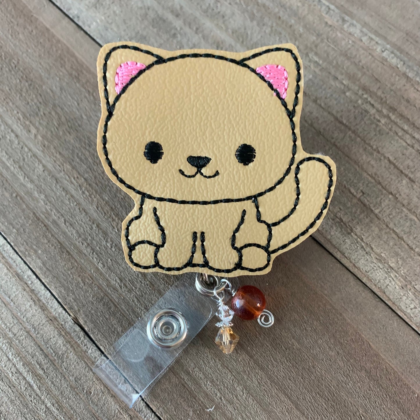 Kitten Cat Retractable Badge Reel Name Tag Holder