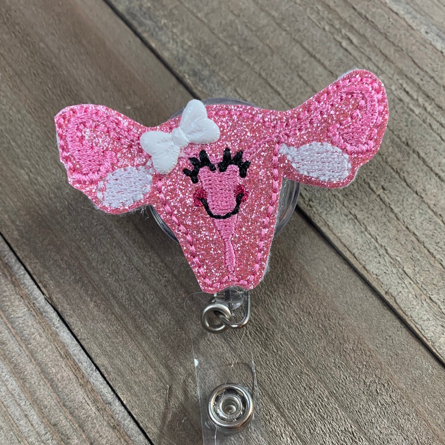 L&D Uterus Retractable Badge Reel