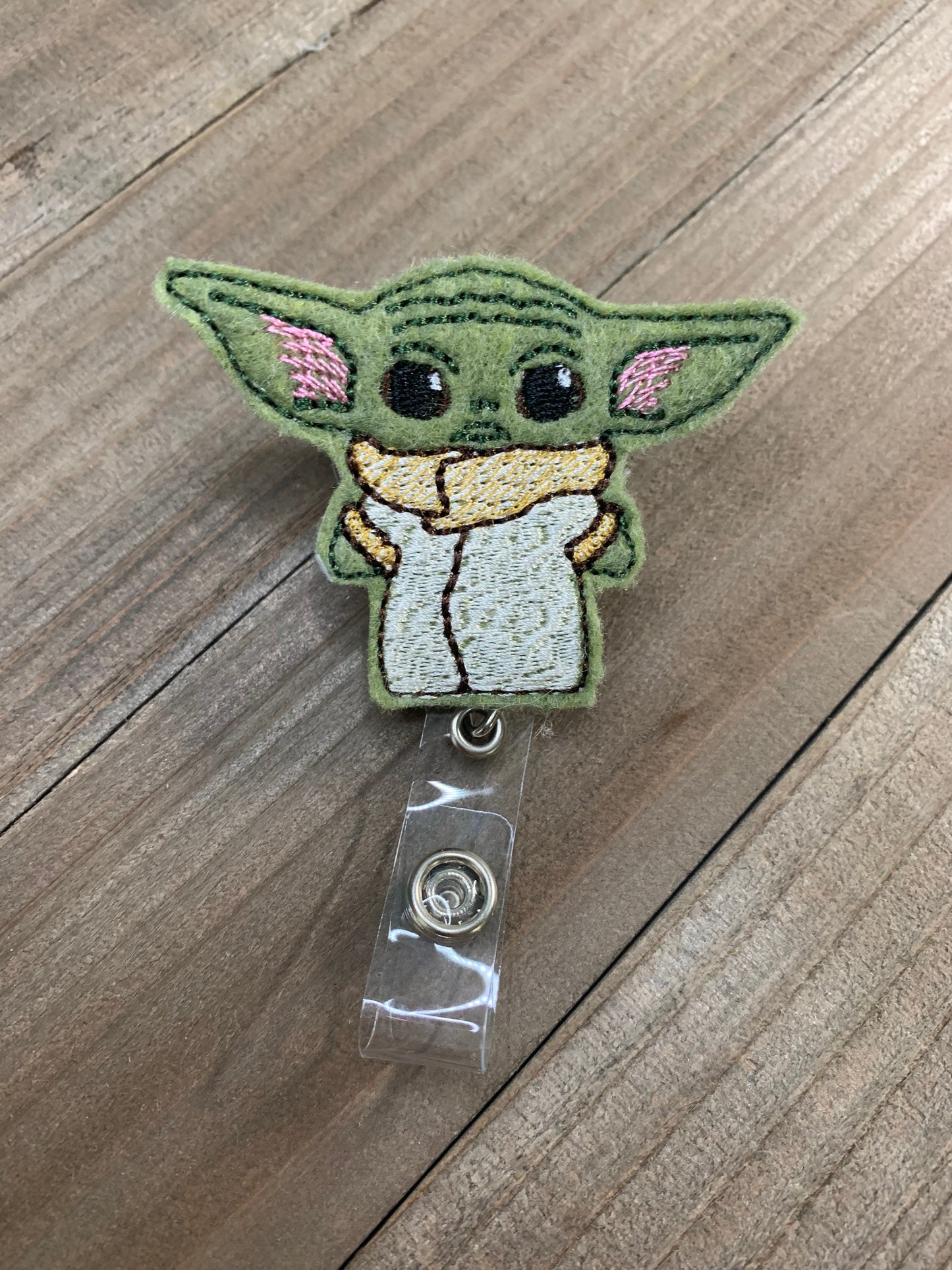 Baby Yoda Grogu Retractable Badge Reel