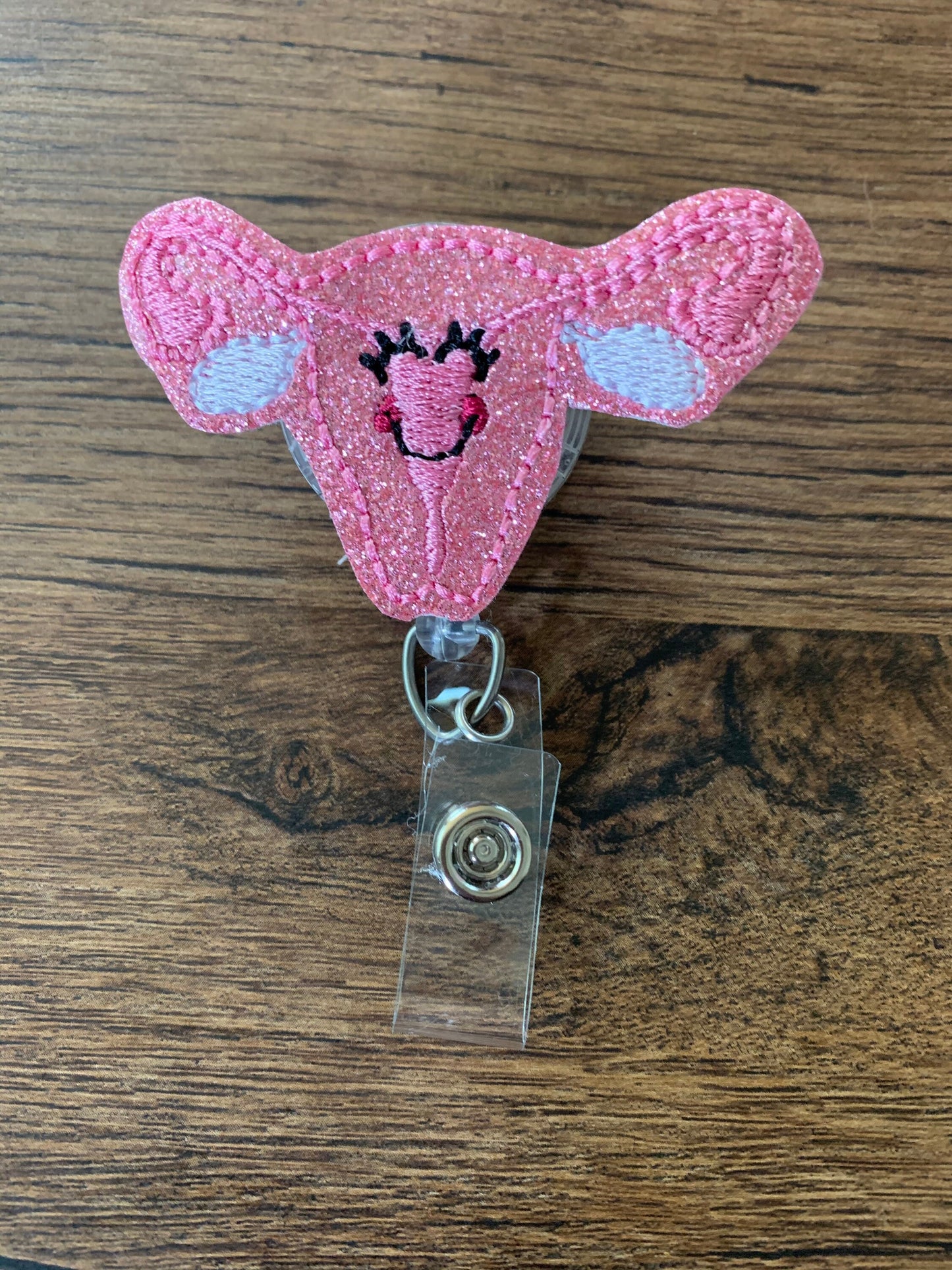 L&D Uterus Retractable Badge Reel