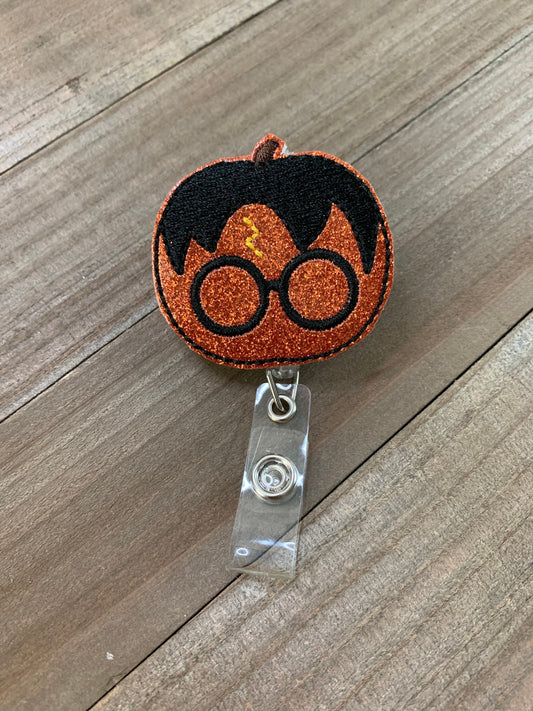 Spooky Harry Potter Pumpkin Retractable Badge Reel