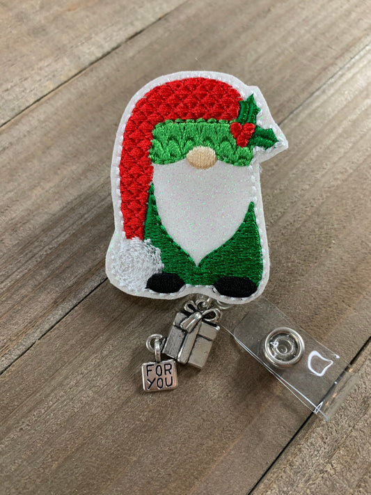 Christmas Gnome Badge Reel