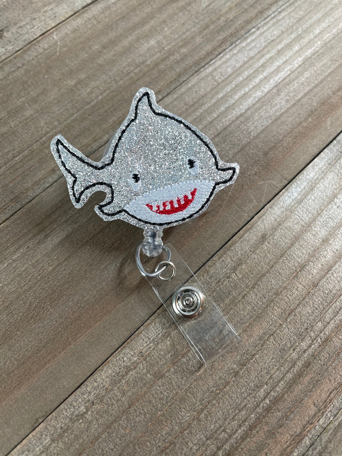 Shark Retractable Badge Reel Name Tag Holder