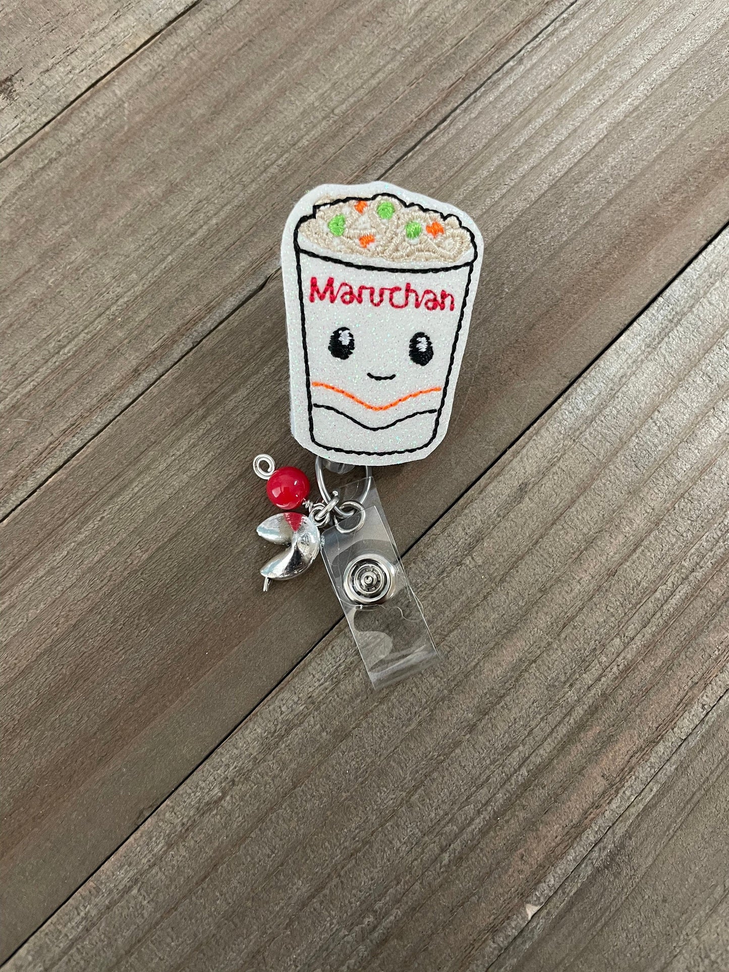 Cup Of Noodles Ramen Retractable Badge Reel