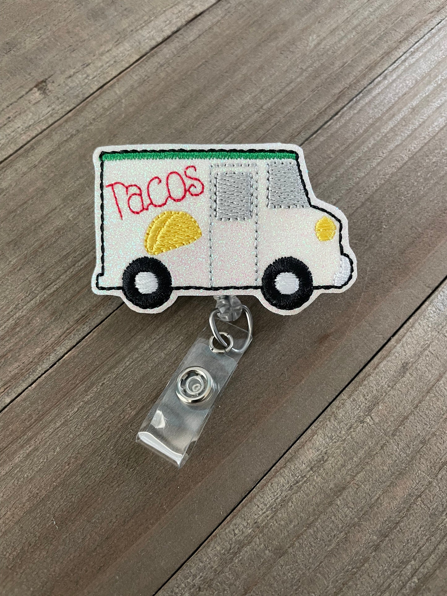 Taco Truck Taco Tuesday Retractable Badge Reel