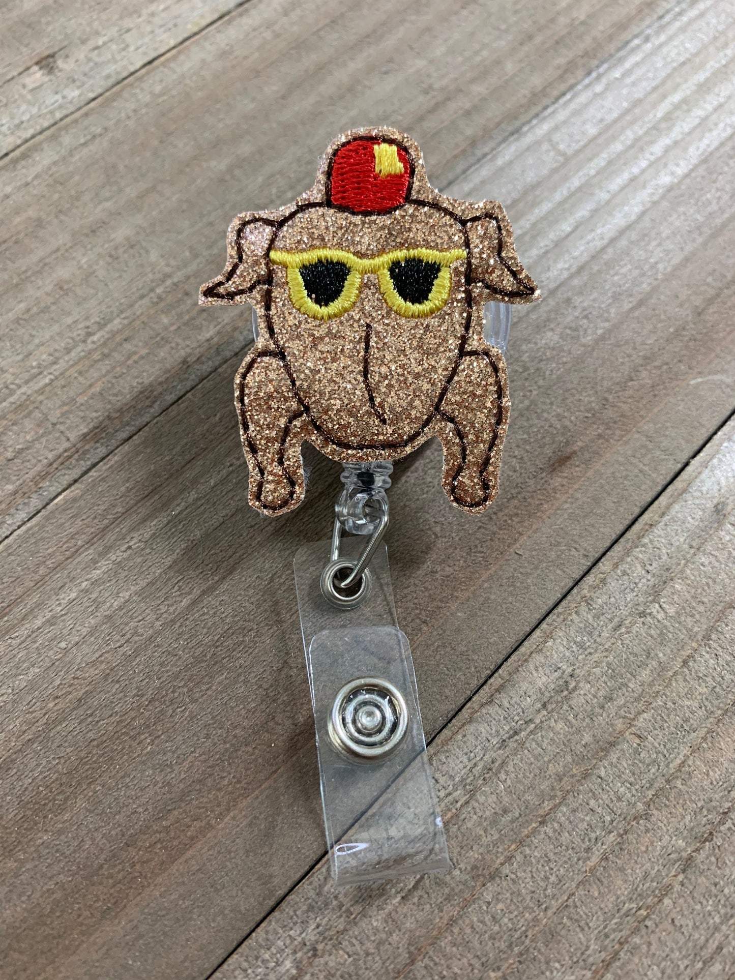 Friends Thanksgiving Turkey Retractable Badge Reel