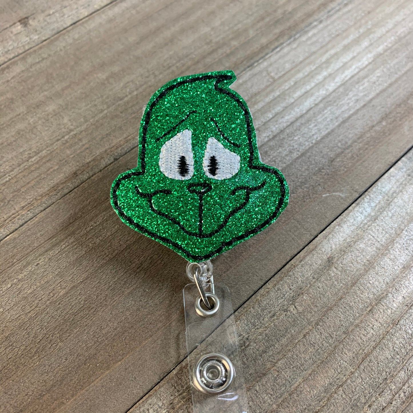 Grinch Christmas Badge Reel