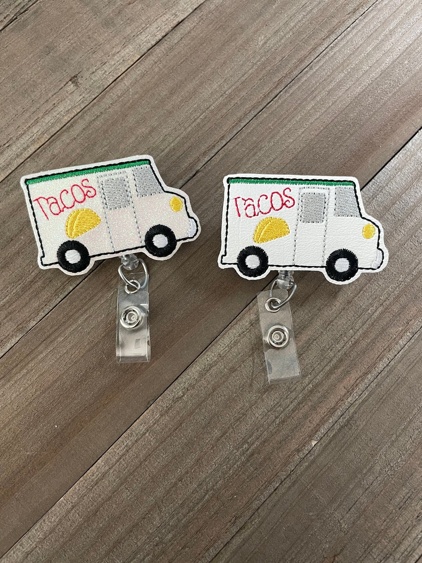 Taco Truck Taco Tuesday Retractable Badge Reel