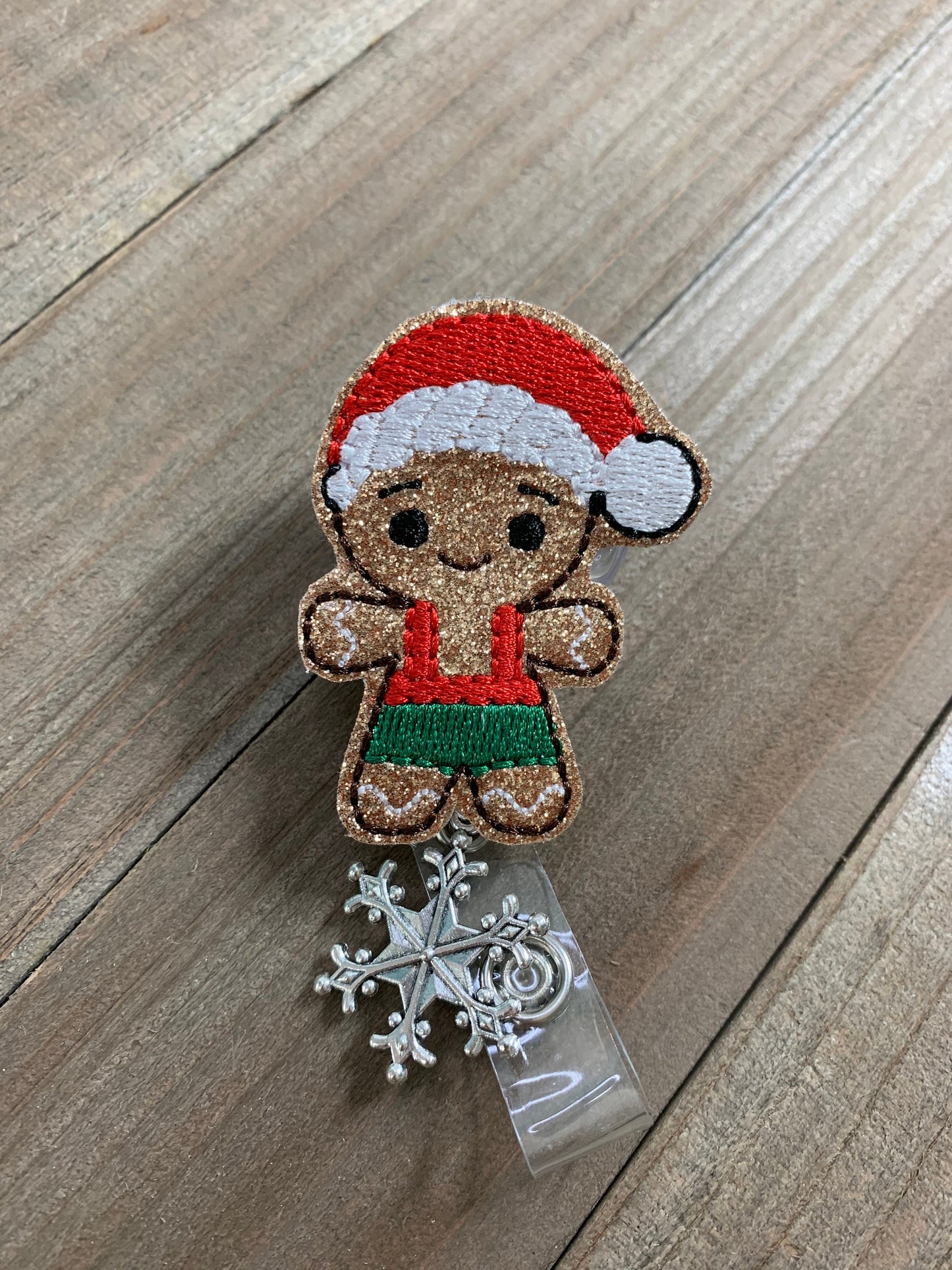 Christmas Gingerbread Badge Reel