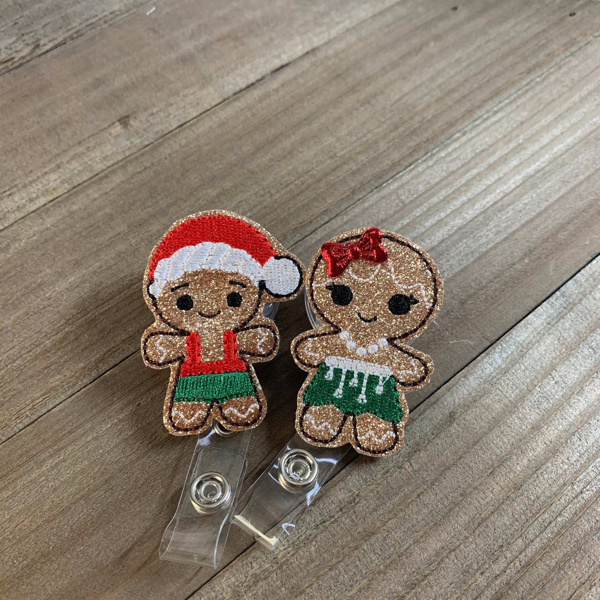 Gingerbread Nurse Badge Reel/ Christmas Nurse Badge Reel