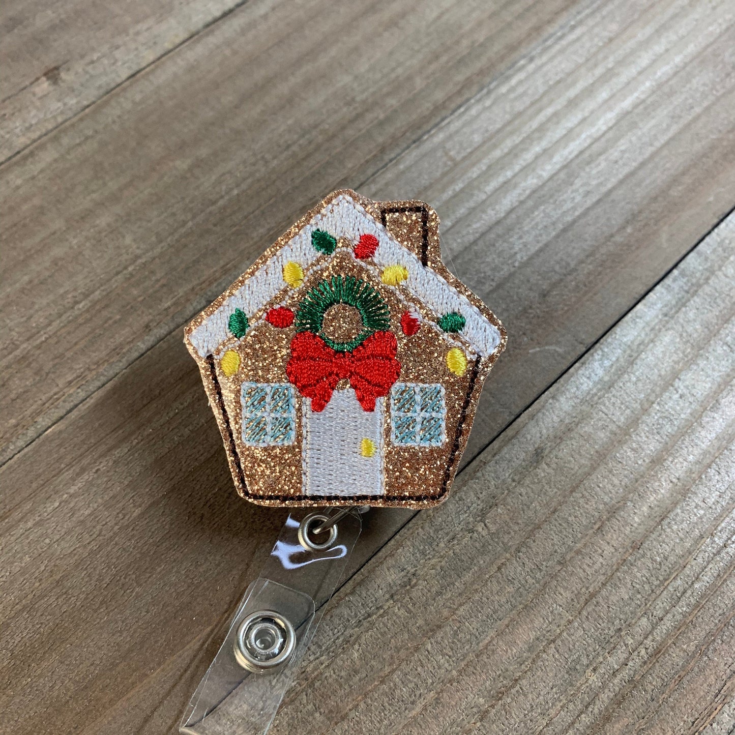 Christmas Gingerbread House Badge Reel