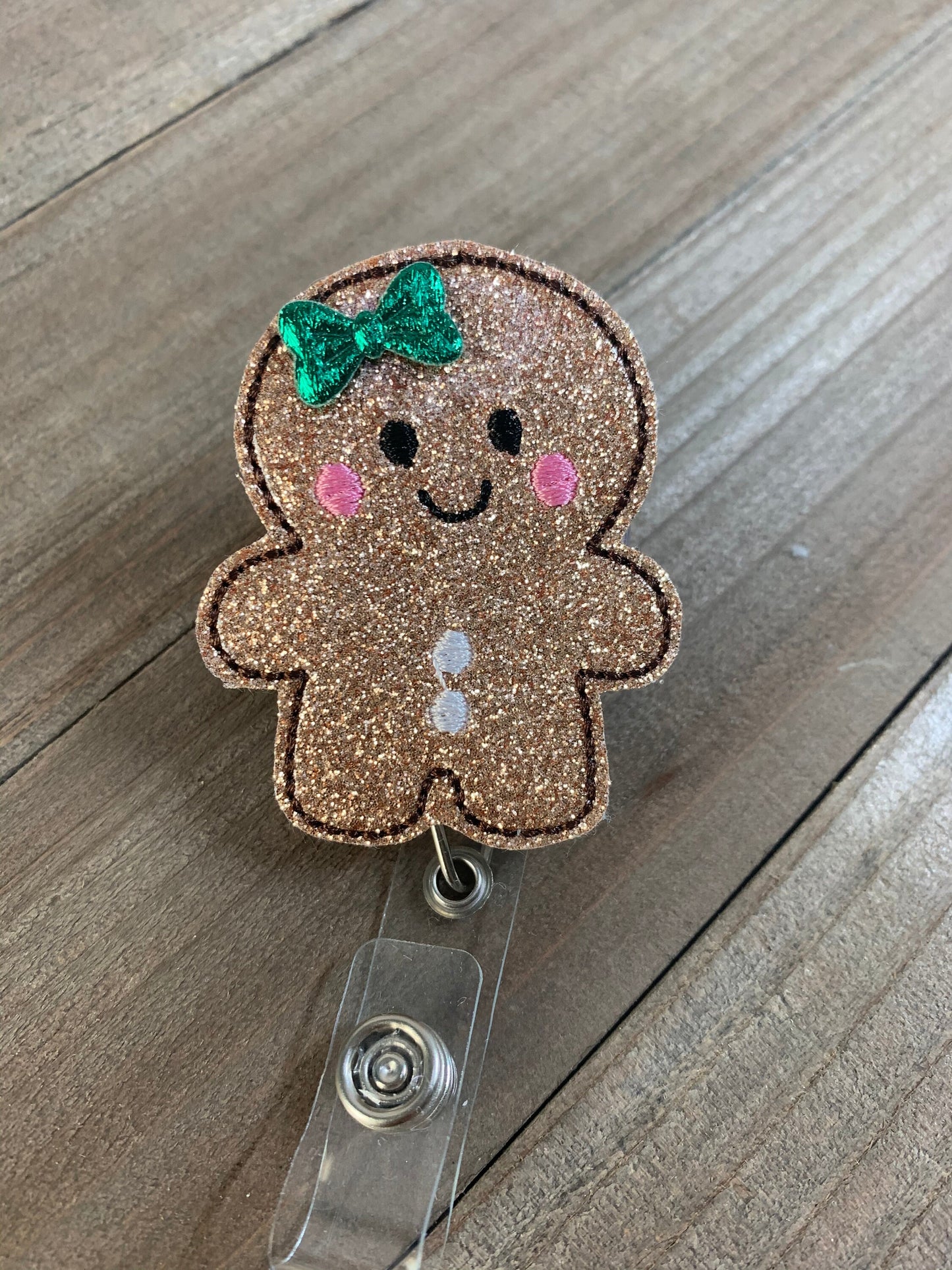 Christmas Gingerbread Cookie Badge Reel