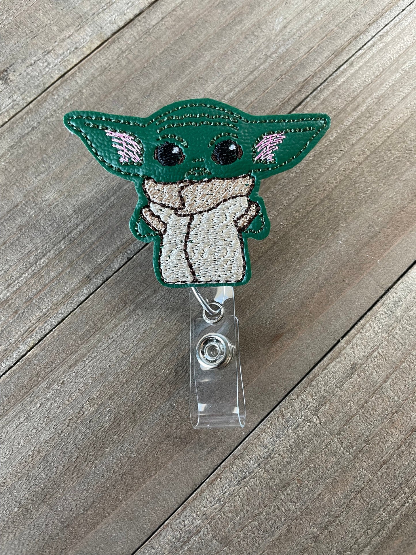 Baby Yoda Grogu Retractable Badge Reel