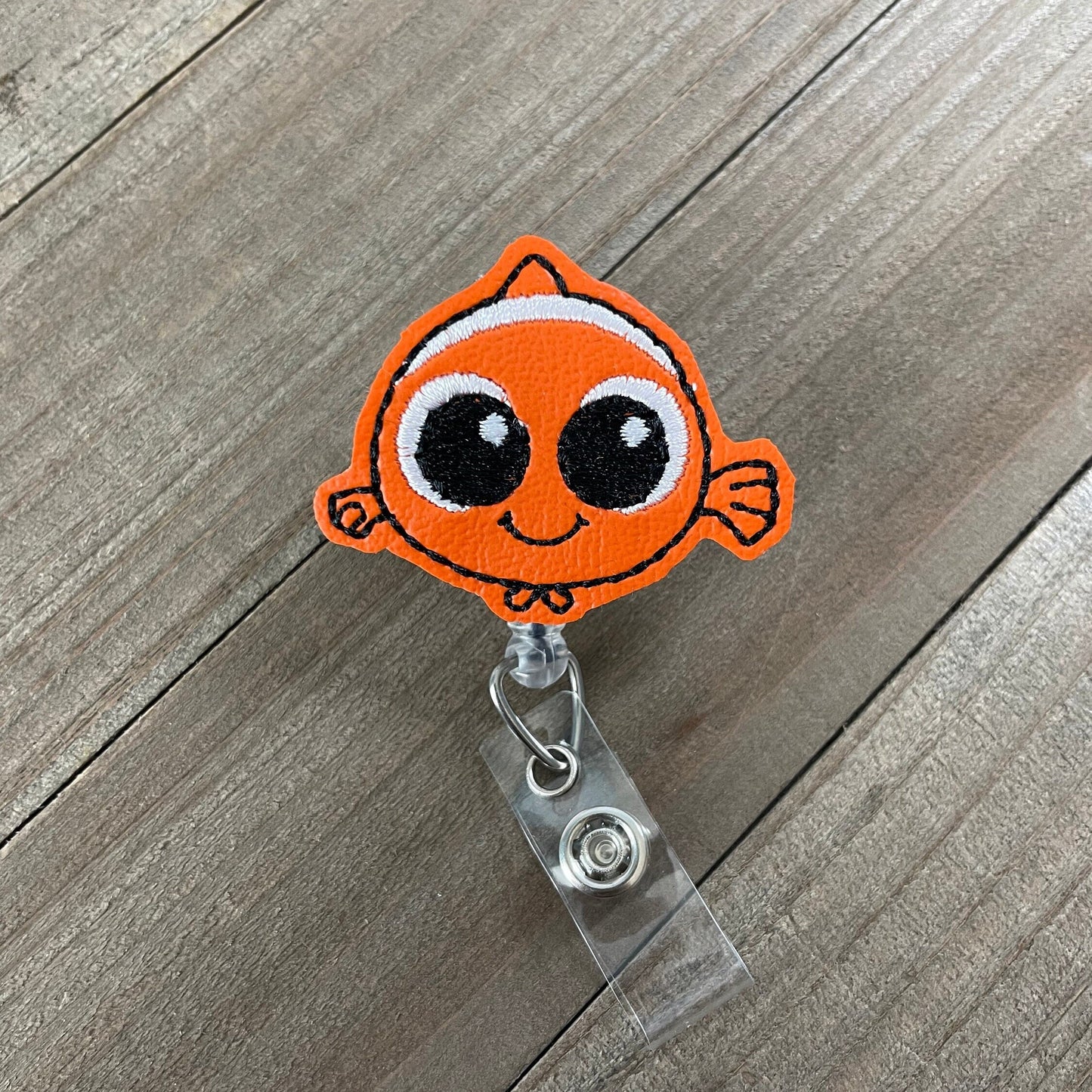 Baby Nemo Clown Fish Retractable Badge Reel