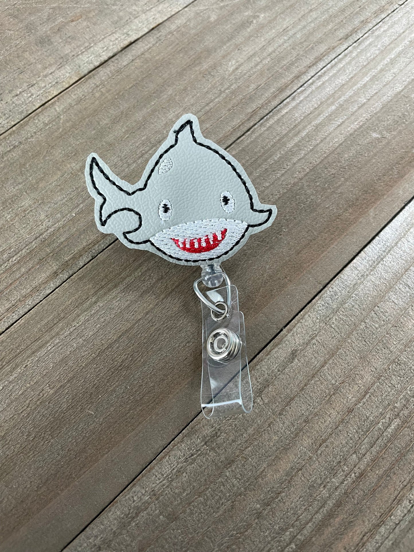 Shark Retractable Badge Reel Name Tag Holder