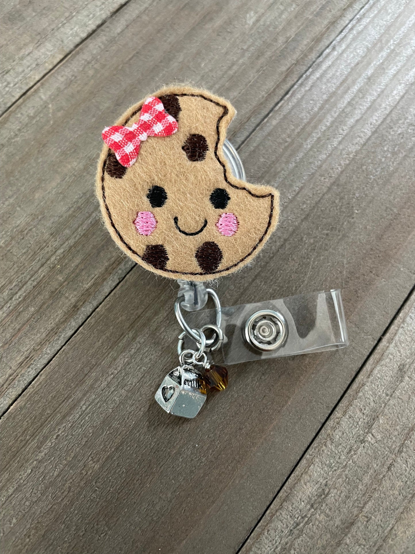 Chocolat Chip Cookie Retractable Badge Reel