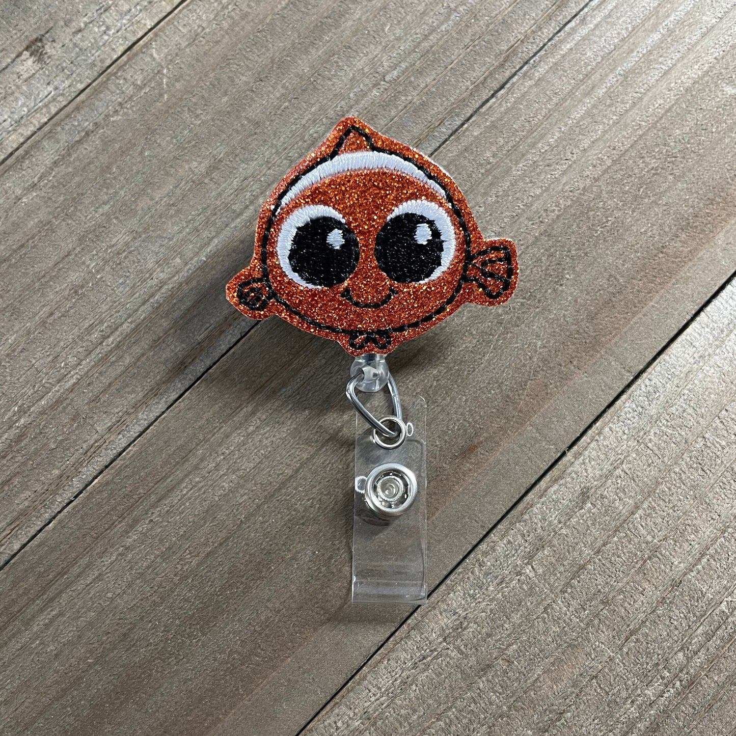 Baby Nemo Clown Fish Retractable Badge Reel