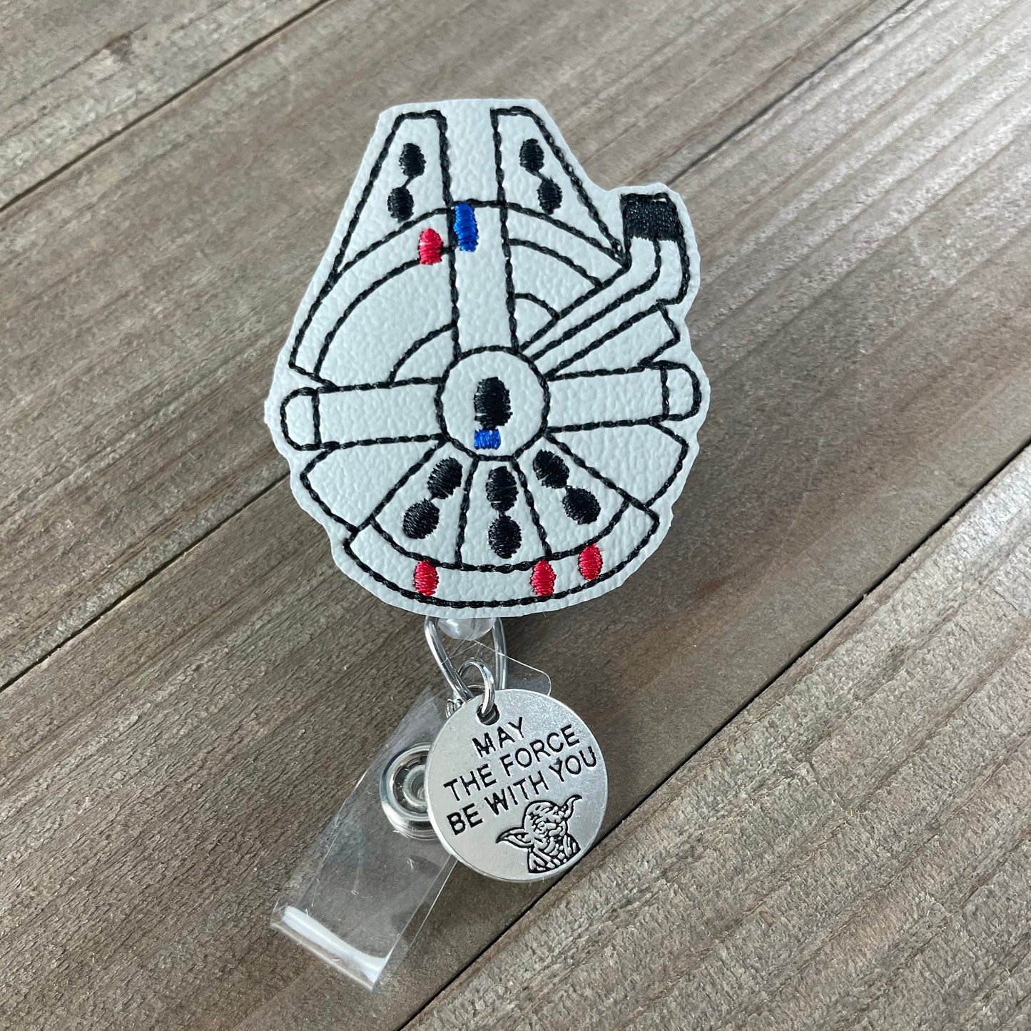 Millennium Falcon Retractable Badge Reel