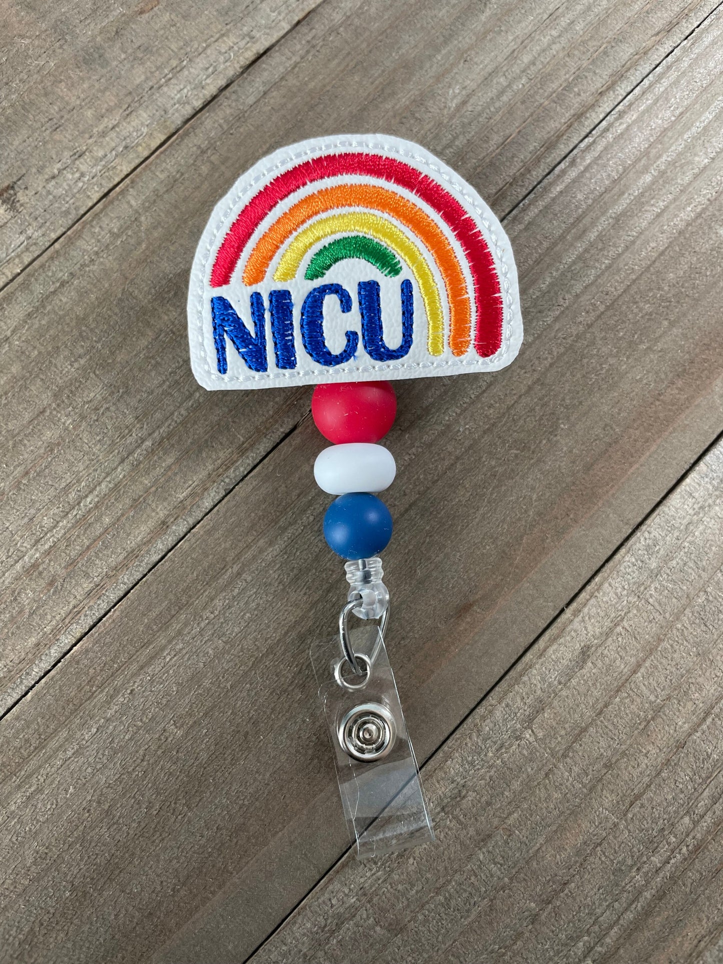 Rainbow, NICU, Labor & Delivery, PICU Retractable Badge Reel