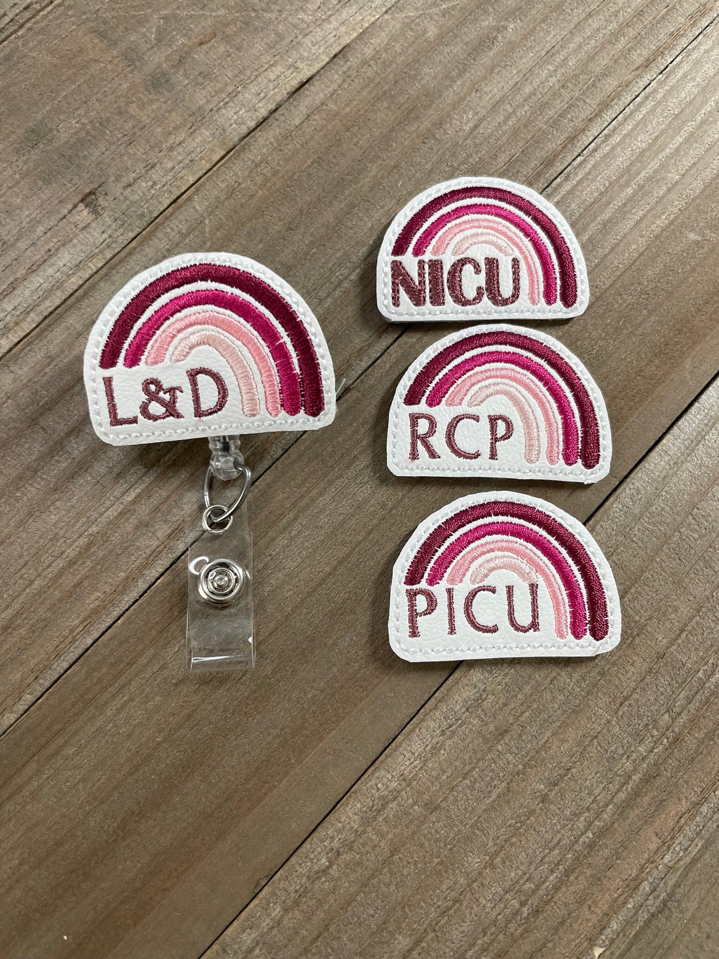 Rainbow, NICU, Labor & Delivery, PICU Retractable Badge Reel