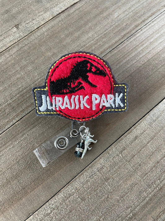 Jurassic Park Logo Retractable Badge Reel