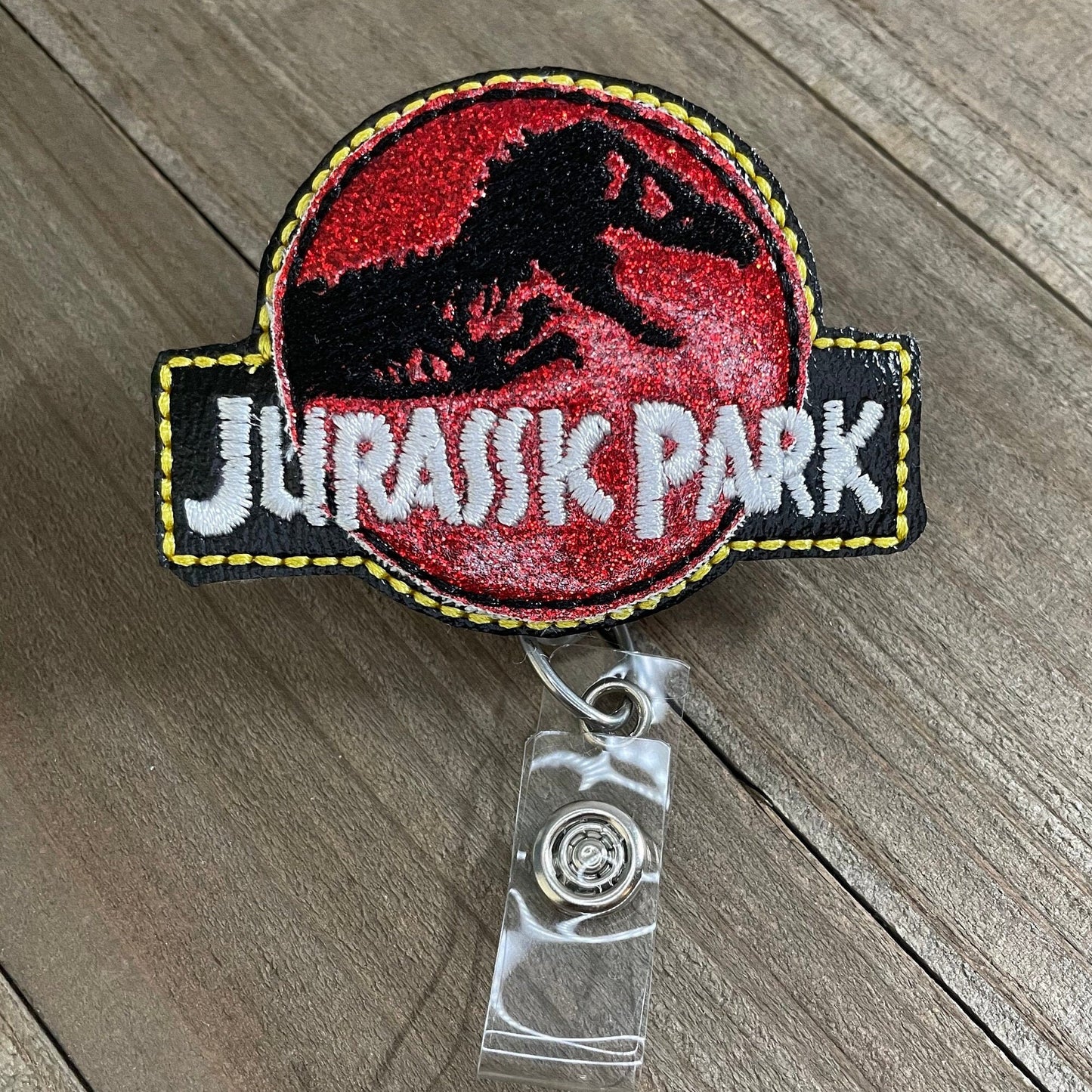 Jurassic Park Logo Retractable Badge Reel