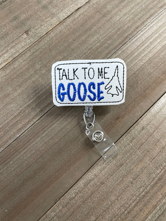 Maverick Top Gun Talk to me Goose Retractable Badge Reel