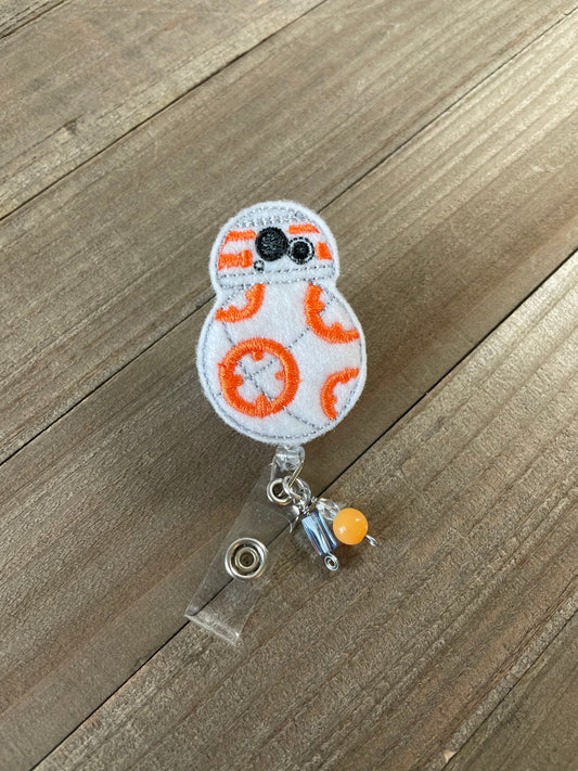 BB8 Droid Badge Retractable Badge Reel