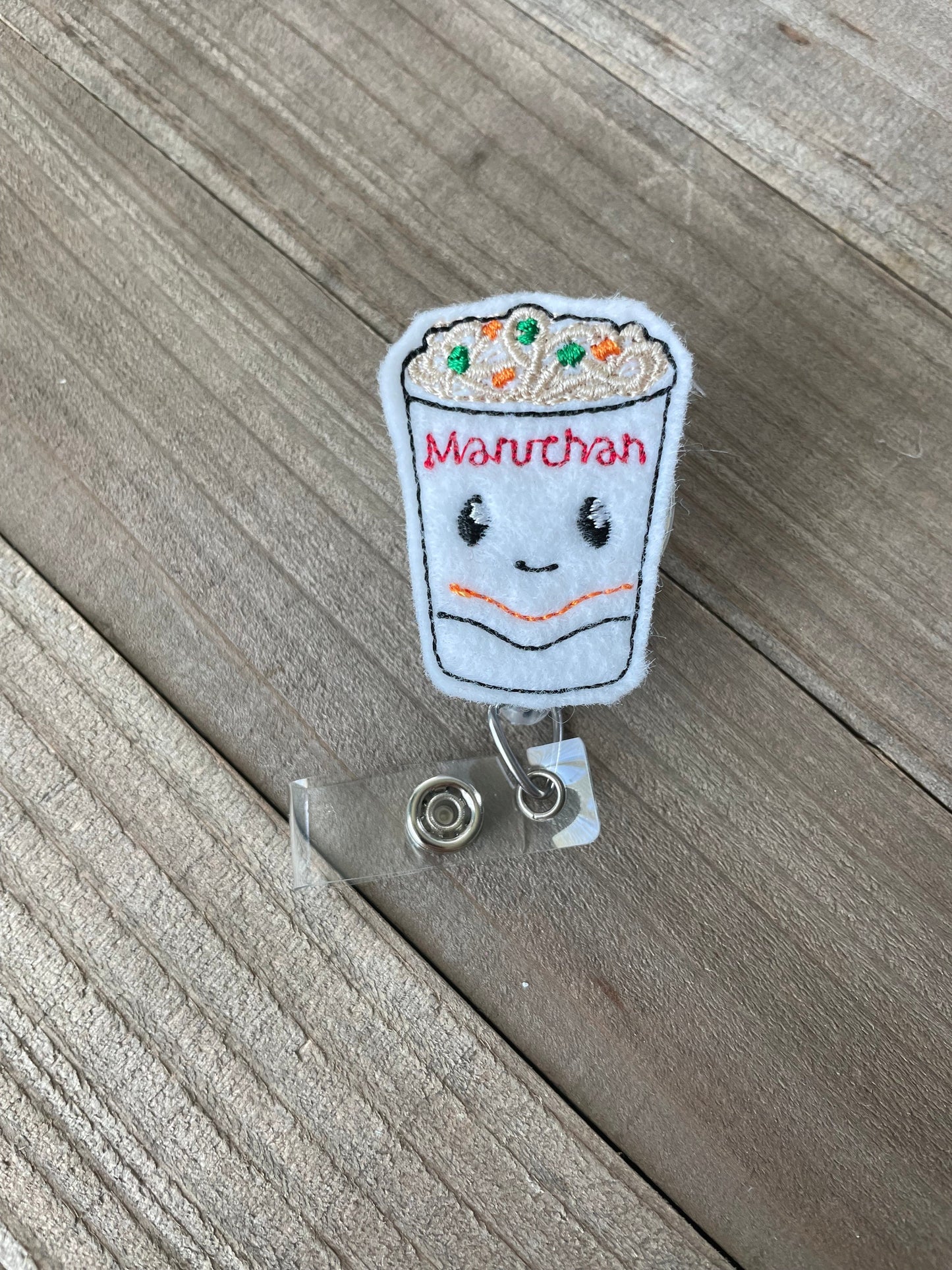 Cup Of Noodles Ramen Retractable Badge Reel