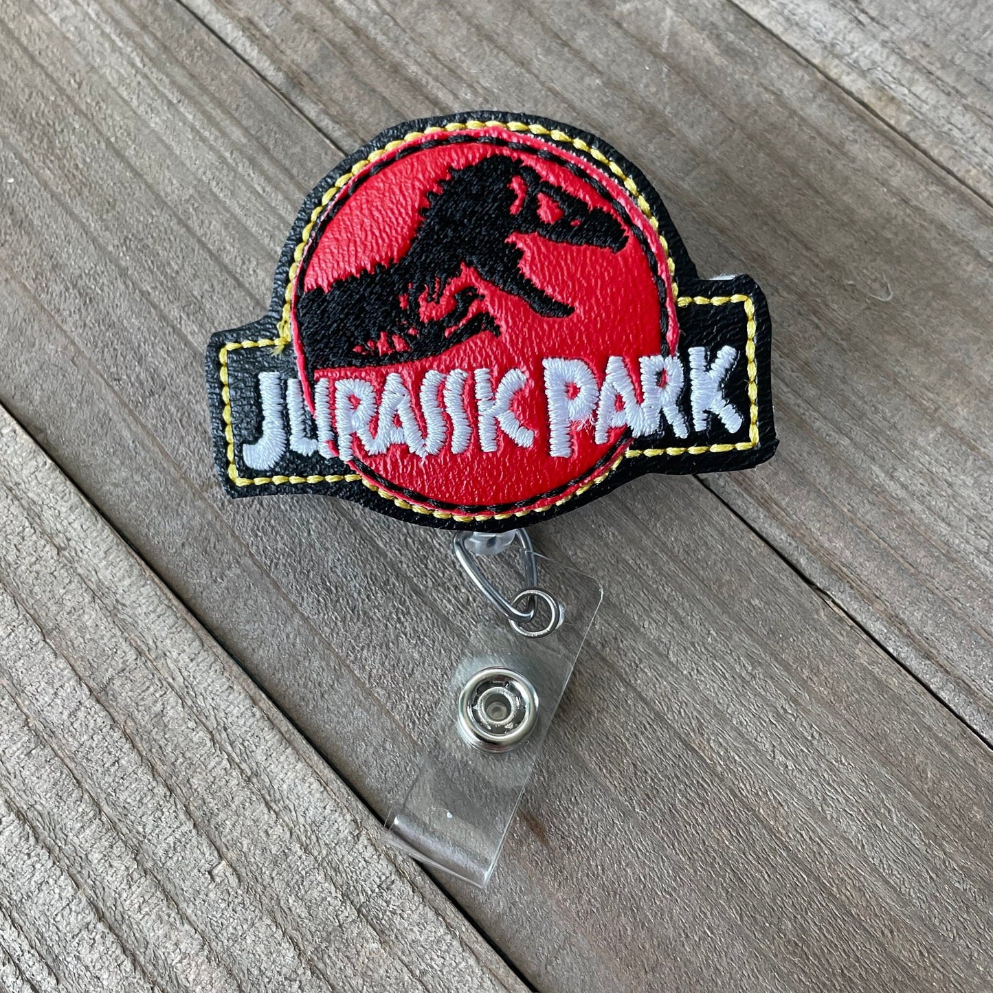 Jurassic Park Logo Retractable Badge Reel