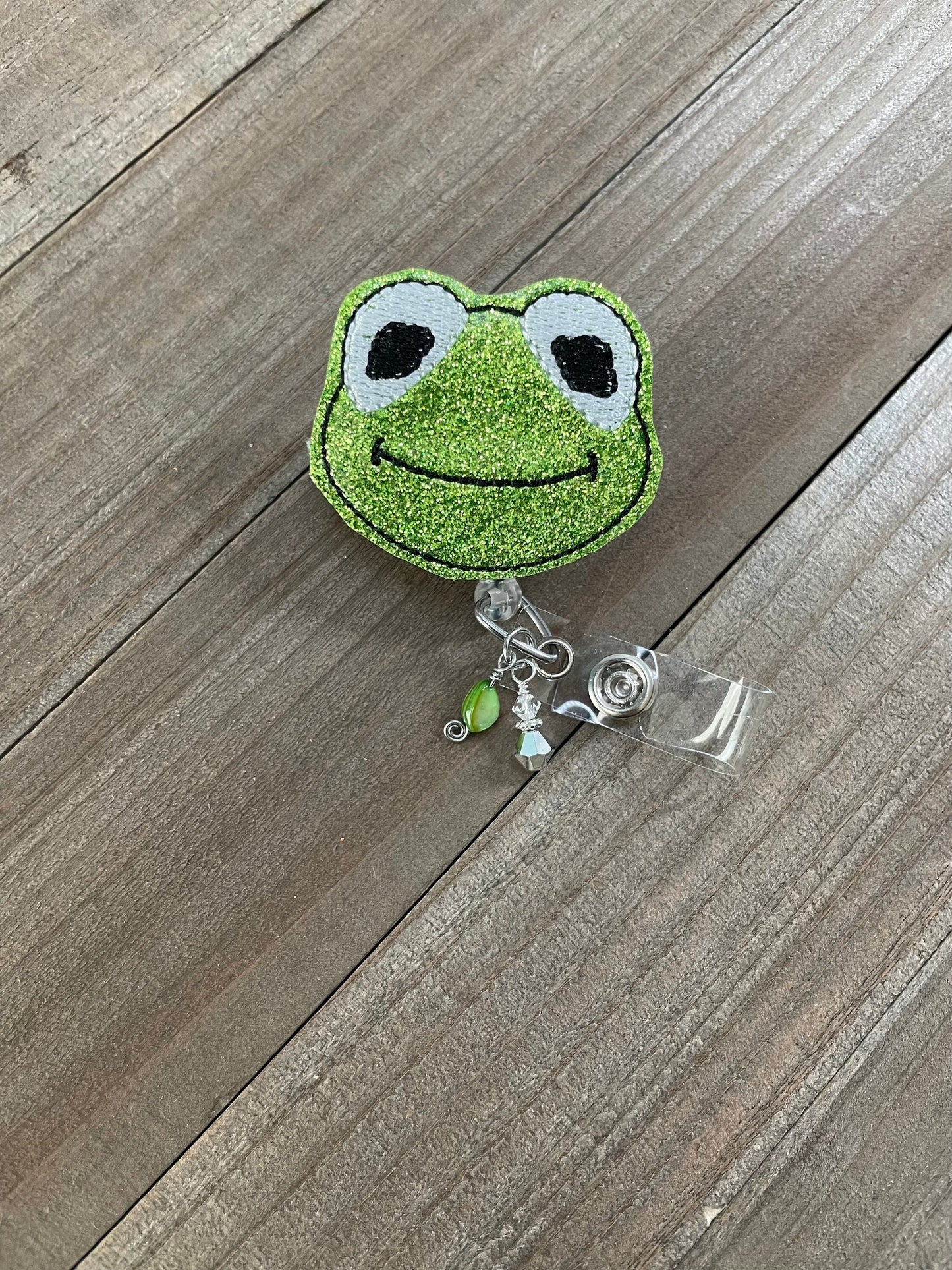 Kermit The Frog Muppet Retractable Badge Reel Name Tag