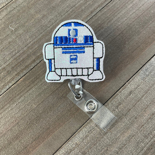 R2D2 Droid Star Wars Retractable Badge Reel